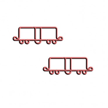 Train Shaped Paper Clips | Box Car Paper Clips | Vehicle (1 dozen/lot) 